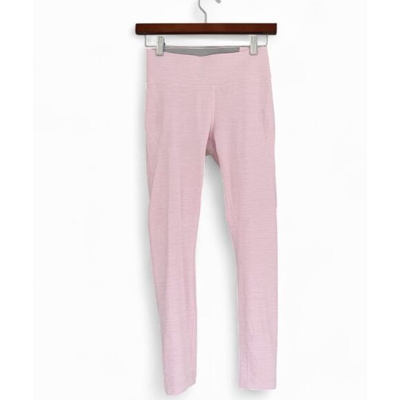 Outdoor Voices TechSweat 7/8 Leggings Heathered Pink High Rise Cropped Small - Picture 2 of 5